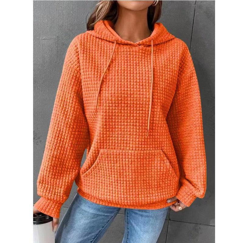 Women's Loose Casual Solid Color Long-sleeved Sweater American Varieties