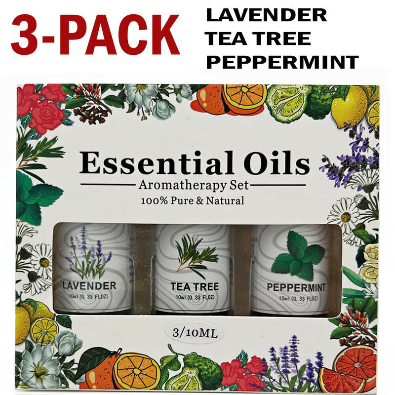 3 Pack - Aromatherapy Essential Oils Gift Set For Humidifiers Oil Diffuser Mist Mostore.com