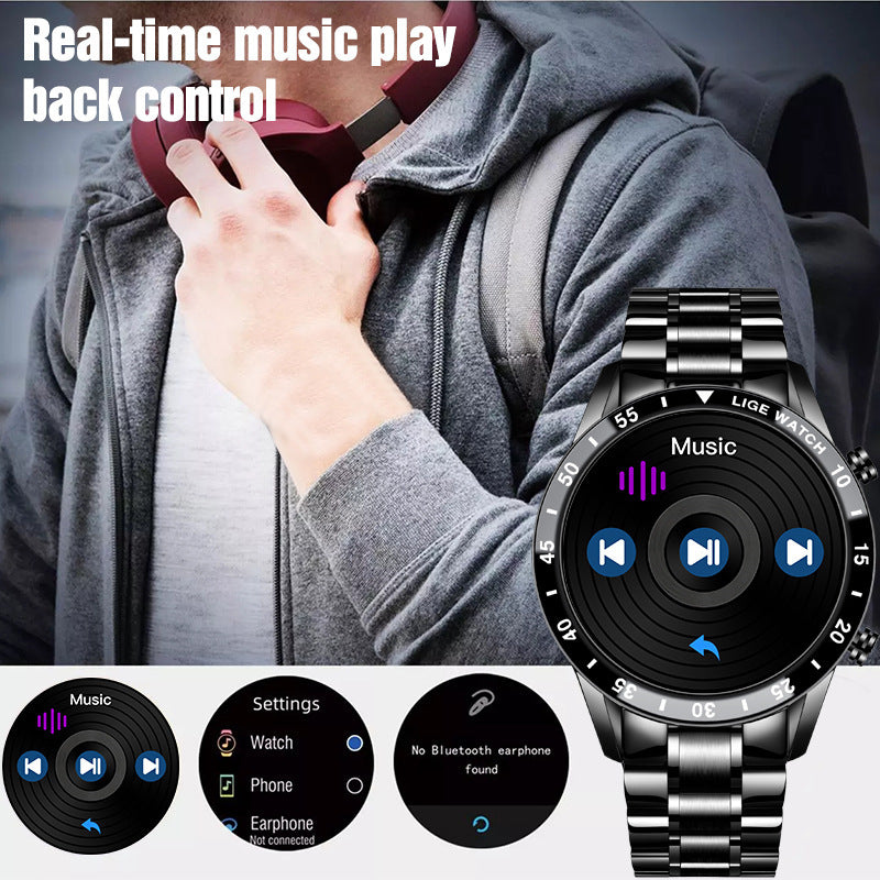 Smart Pedometer Heart Rate Blood Oxygen Detection Watch Mostore.com