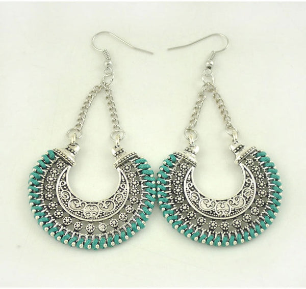 Bohemian vintage earrings Mostore.com