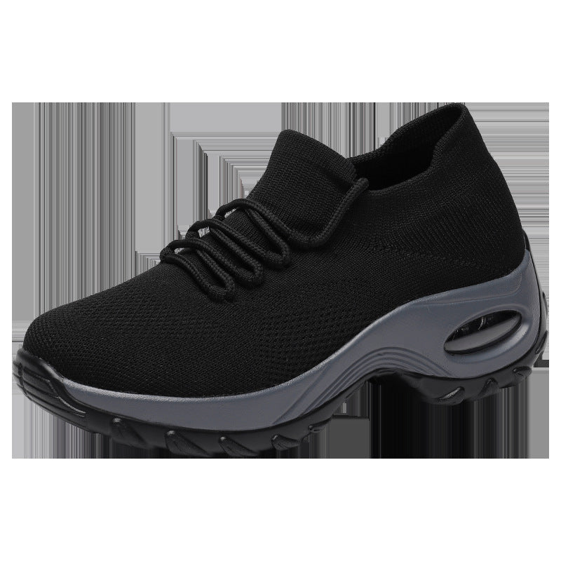 Sports shoes women flying knit socks shoes shaking shoes Mostore.com