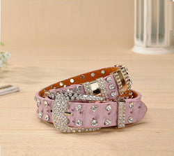 Decorative Fashion Wide Rhinestone Full Diamond Belt