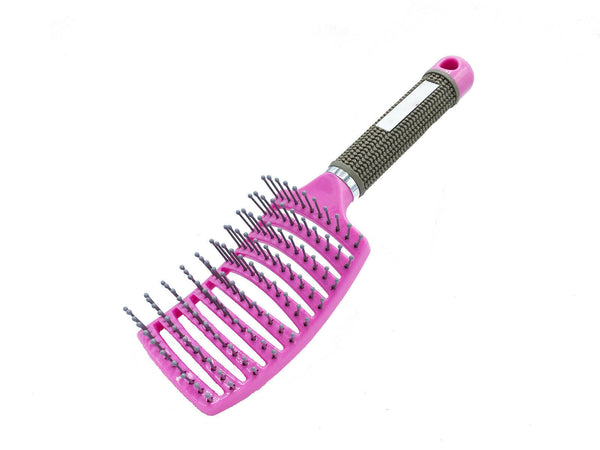 Hair Scalp Massage Brush Anti Static Curved Vented Styling Detangling Brushes Hair Scalp Massage Comb Hairbrush Bristle Nylon Women Wet Curly Detangle Hair Brush For Salon Hairdressing Styling Tools Mostore.com