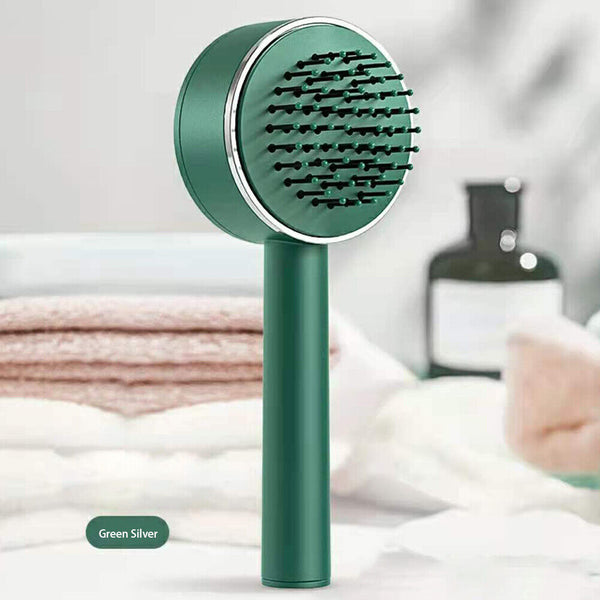 One-key Self-cleaning Hair Brush Anti-Static Airbag Massage Comb For Women Curly Hair Brush Detangling Hair Brush Mostore.com