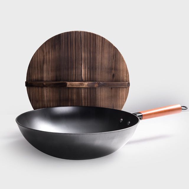 Iron Pan Traditional Iron Wok Handmade Mostore.com
