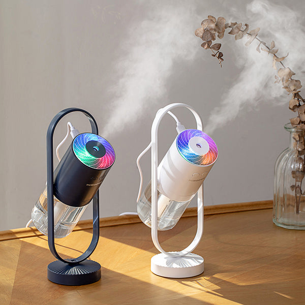 Magic Negative Air Ion Humidifier  Ultrasonic Essential Oil Diffuser Cool Mist Air Purifier 7 Color Lights Mostore.com
