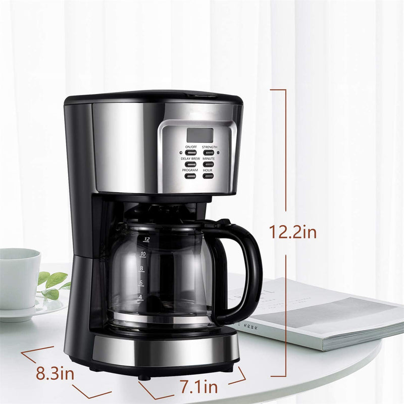 Drip Coffee Machine Drip Coffee Maker Compact Coffee Pot Brewer With Keep Warm And Auto-Shut Off Function Mostore.com