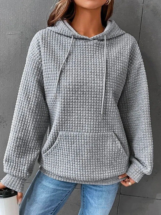 Women's Loose Casual Solid Color Long-sleeved Sweater American Varieties