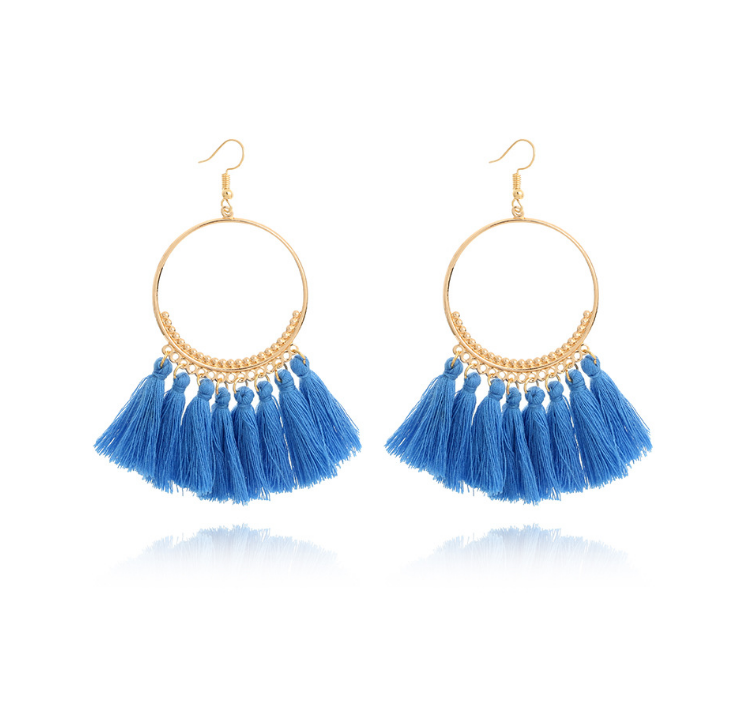 Big Round Drop Dangle Earrings Mostore.com
