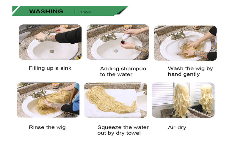 European And American Style Wig Female High-temperature Fiber Hair Brown Golden Gradient Medium Points Without Bangs Big Wave Curly Hair