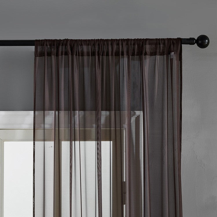 Modern And Simple Pure Color Cotton And Linen Window Screen CJ