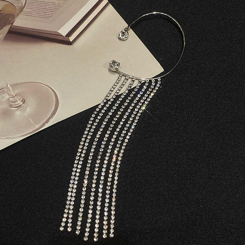 Fashionable And Simple Long Tassel Earrings Mostore.com