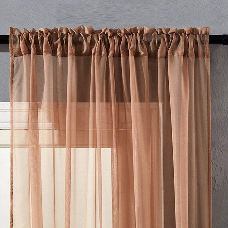 Modern And Simple Pure Color Cotton And Linen Window Screen CJ