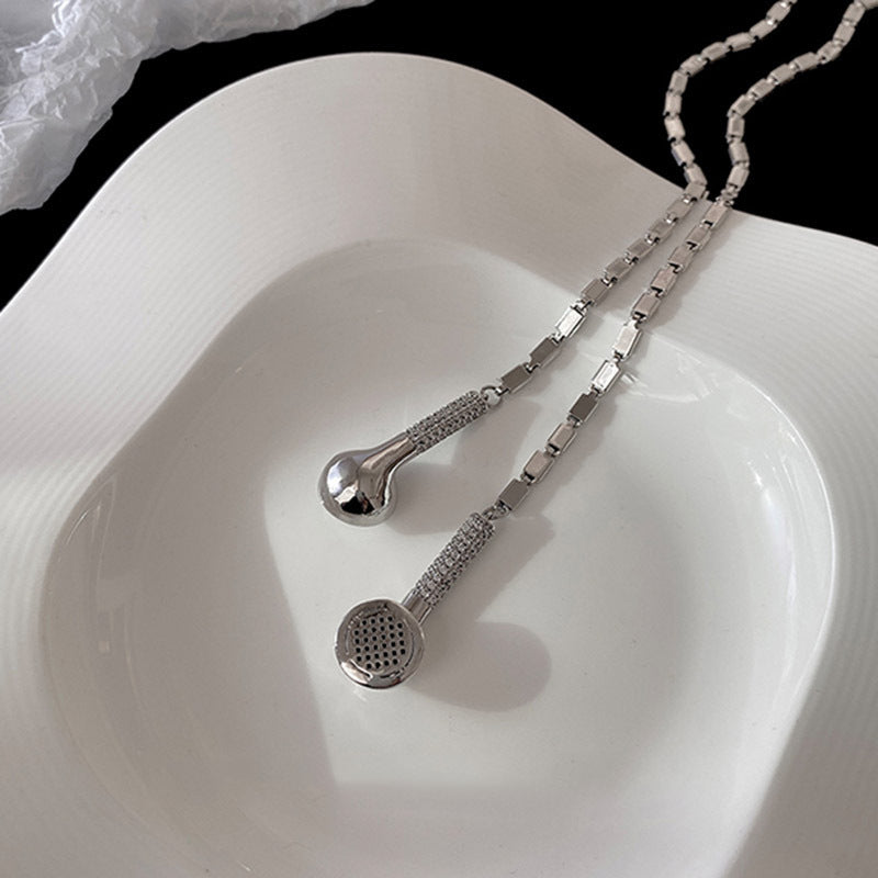 Leisure And Freely Adjustable Earphones Trendy Cool Punk Necklace Mostore.com