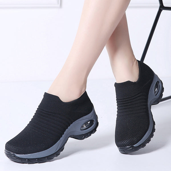 Dancing Soft Bottom Flying Woven Rocking Shoes Mostore.com