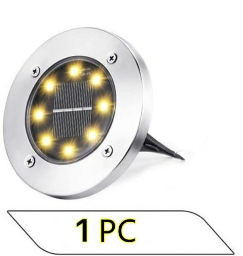 1-16 Pcs LED Solar Power Flat Buried Light In-Ground Lamp Outdoor Path Garden American Varieties