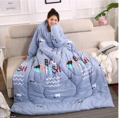 Winter Lazy Quilt with Sleeves Mostore.com