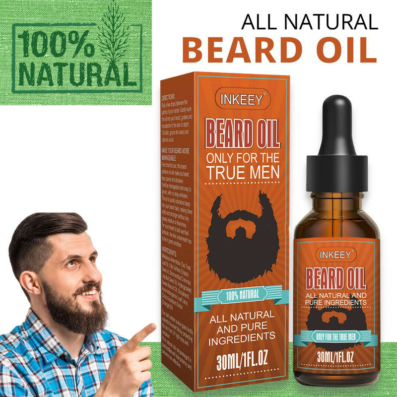Beard Oil For MEN Hair Growth Oil Serum Mustache Grooming Growing Moisturizer US Mostore.com