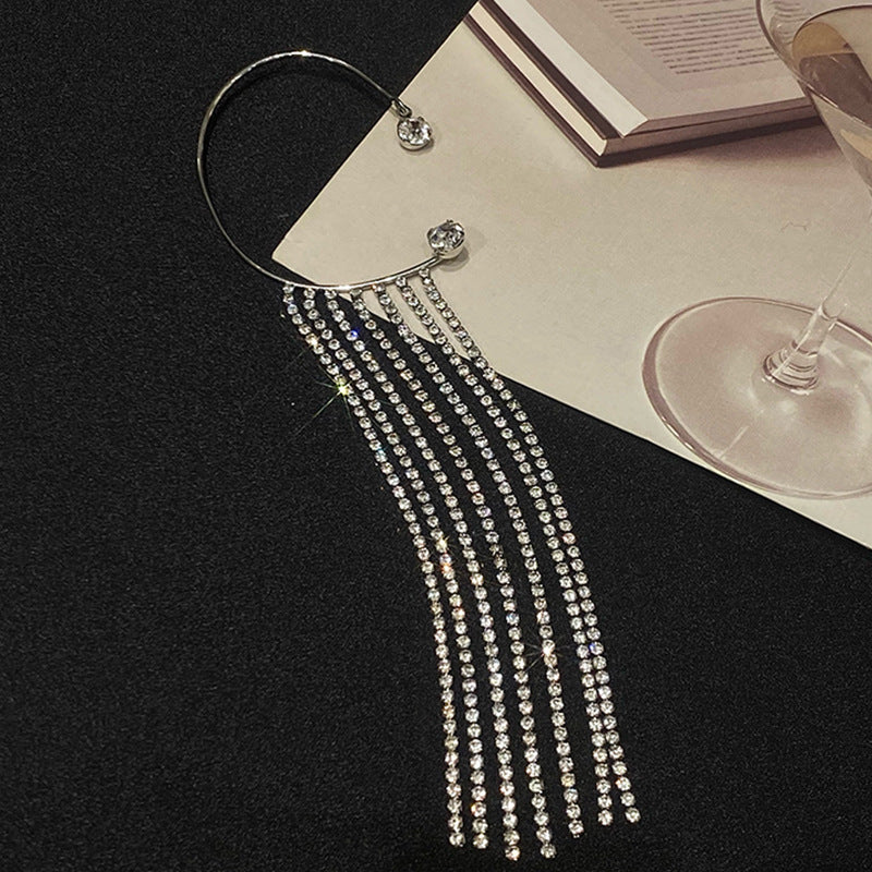 Fashionable And Simple Long Tassel Earrings Mostore.com