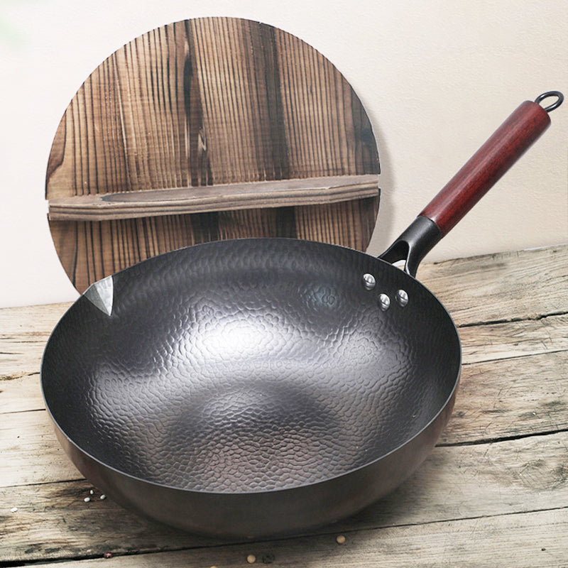 Iron Pan Traditional Iron Wok Handmade Mostore.com