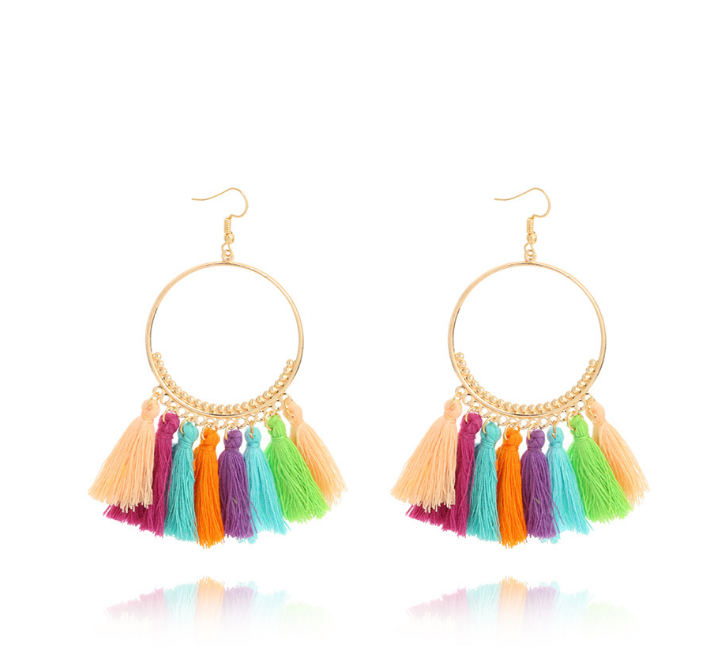 Big Round Drop Dangle Earrings Mostore.com