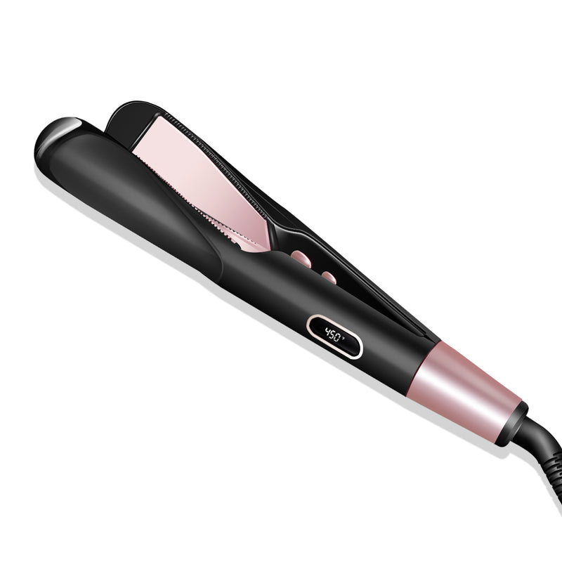2 in 1 Electric Hair Straightener Ceramic Curling Wand Iron Curler Mostore.com