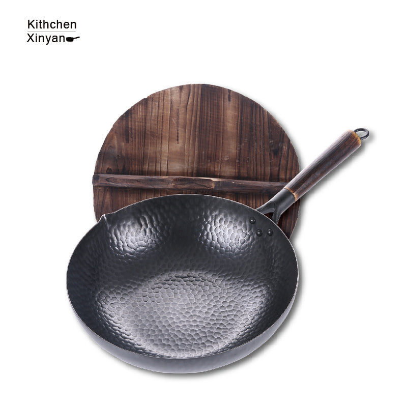 Iron Pan Traditional Iron Wok Handmade Mostore.com
