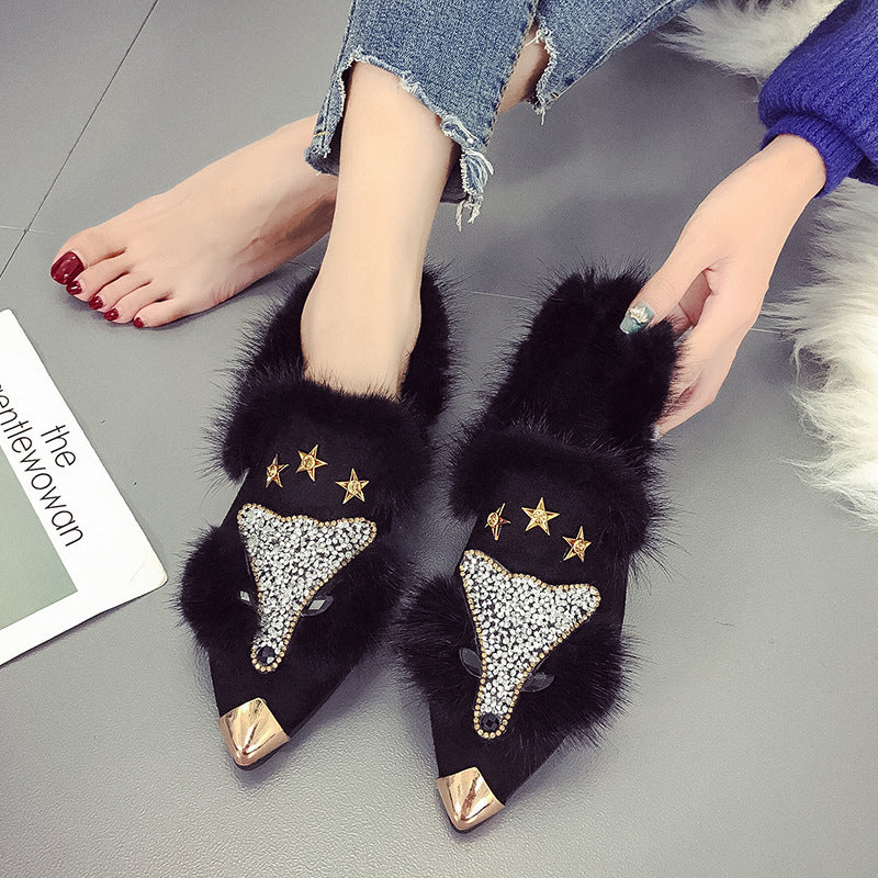 Fur shoes Mostore.com