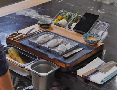 Vegetable Kitchen Cutting Board With Trays Storage Box Smooth Multifunction Practical Fruit Meat Bamboo Food Chopping Board Mostore.com