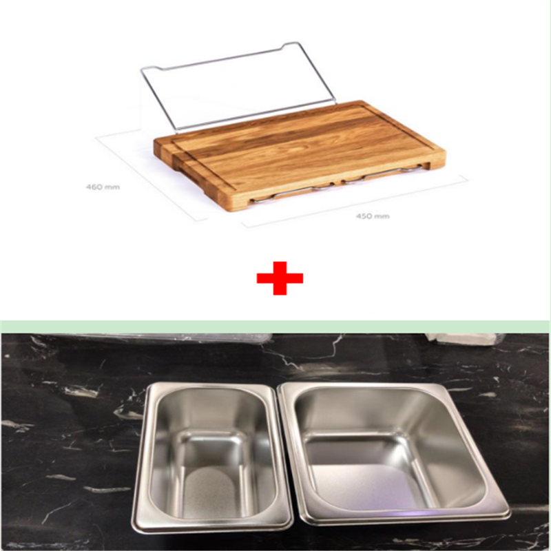 Vegetable Kitchen Cutting Board With Trays Storage Box Smooth Multifunction Practical Fruit Meat Bamboo Food Chopping Board Mostore.com