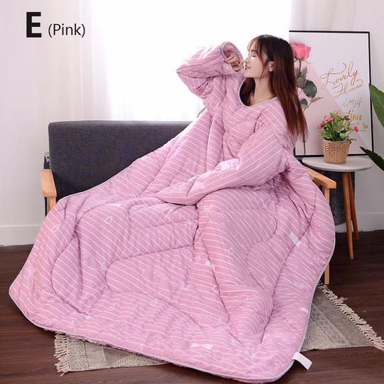 Winter Lazy Quilt with Sleeves Mostore.com