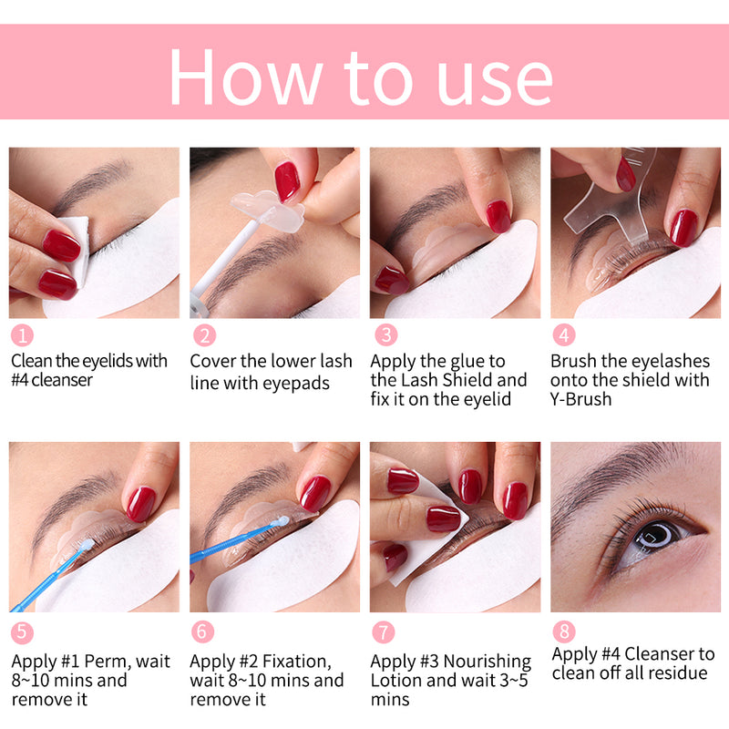 10 Pairs Sachet Lifting Lotion Lashes Lift Set Perm 8-12 Minutes Convenience Use Make Up Tools Mostore.com