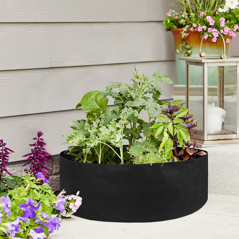Garden Raised Bed Round Planting Container Grow Bags Fabric Planter Pot For Plants Nursery Pot Mostore.com