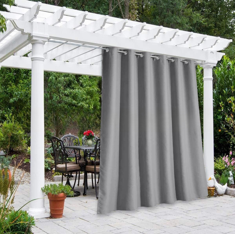 Solid Color Outdoor Waterproof And Sun Protection UV Protection High Precision Black Silk Shading Curtain CJ