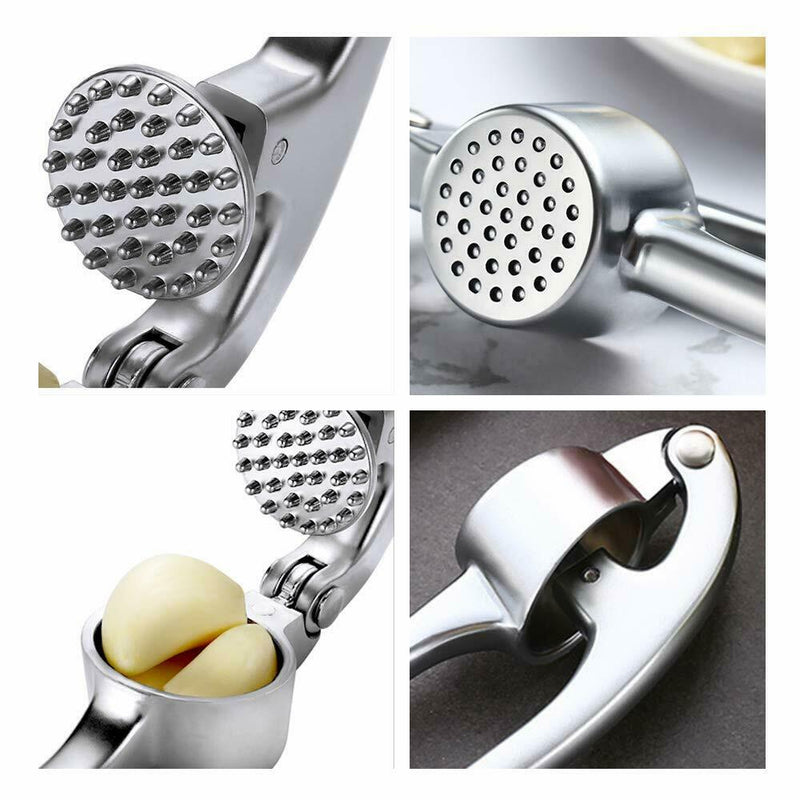 Garlic Press Crusher Mincer Chopper Peeler Squeeze Cutter Stainless Steel Ginger Mostore.com
