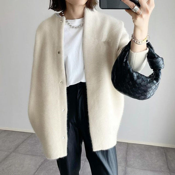 Soft Knitted Coat For Slimming Sense Of Design Women Cardigans Loose Jacket Autumn And Spring American Varieties