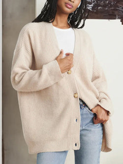 Popular Solid Color Cardigan Sweater Coat For Women American Varieties