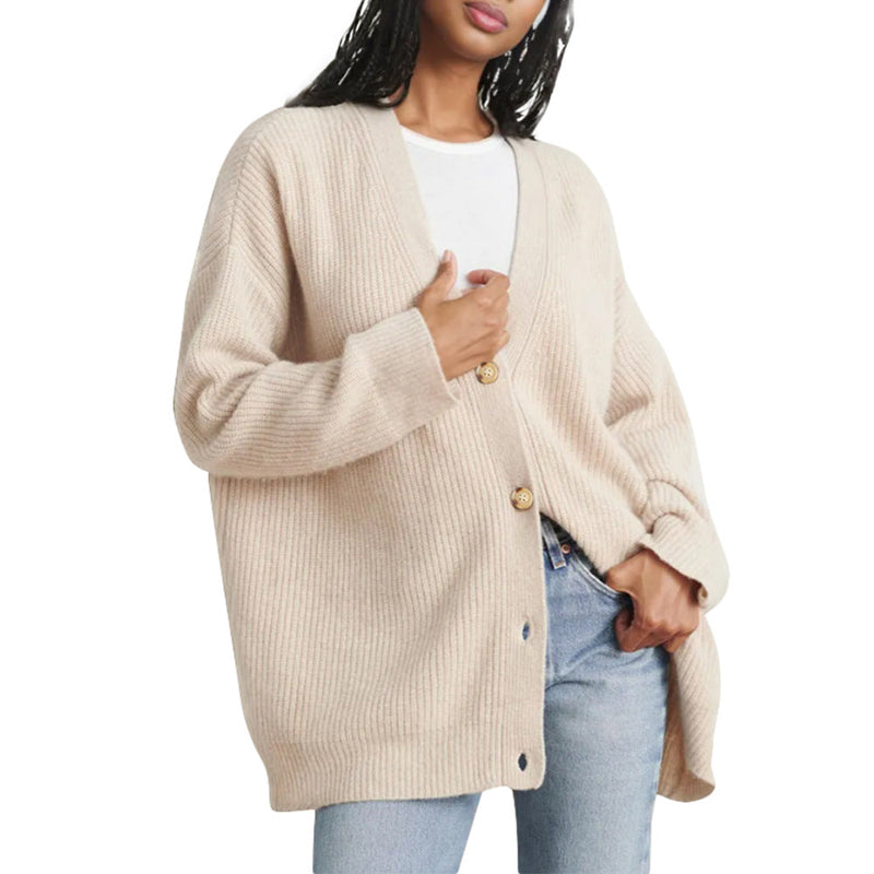 Popular Solid Color Cardigan Sweater Coat For Women American Varieties