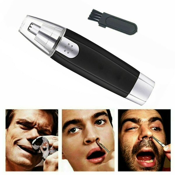 Electric Nose Ear Hair Trimmer Eyebrow Shaver Clipper Groomer Cleaner Unisex Electric Nose Hair Trimmer Portable Ear Hair Removal Painless Nose Hair Clipper with LED Light for Men and Women Mostore.com