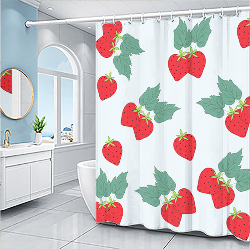 Cartoon Fruit Series Shower Curtain Set CJ