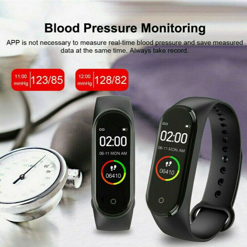 M Smart Watch Band Blood Pressure Bracelet Wristband Fitness Tracker Heart Rate Mostore.com