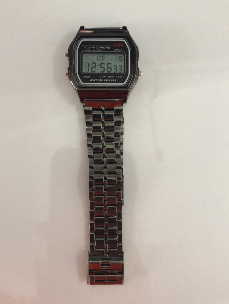 WR F91W Steel Band Electronic Watch Mostore.com