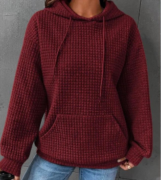 Women's Loose Casual Solid Color Long-sleeved Sweater American Varieties