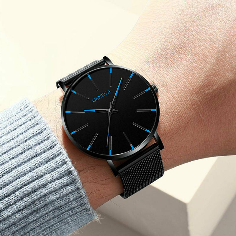 Waterproof Men's Watch Stainless Steel Quartz Analog Wristwatches Sport Fashion Mostore.com