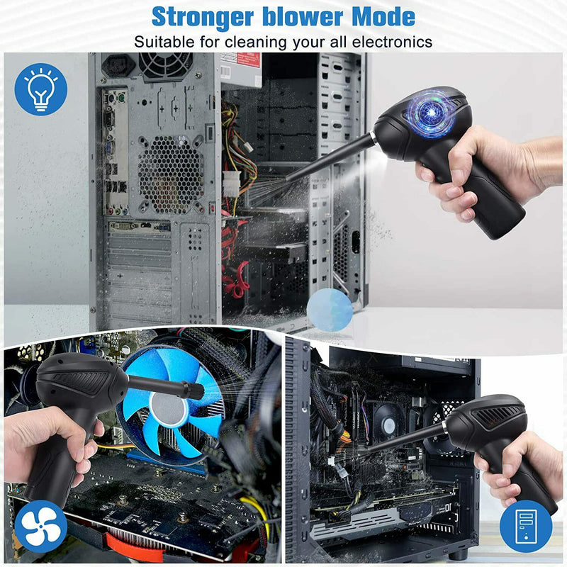 Rechargeable Air Duster Electric Cleaner Cleaning Blower For Car PC Keyboard Pet American Varieties