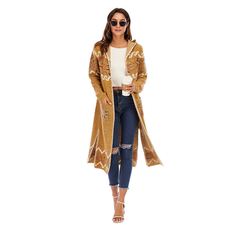 Sweater Large Coat Cardigan Sweater American Varieties