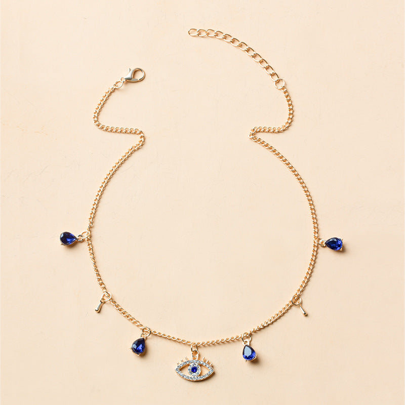 Gold Plated Devil's  Crystal Necklace Mostore.com