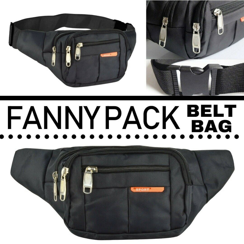 Waist Bag Fanny Pack For Men Women Hip Belt Bum Pouch Sport Travel Purse Unisex Mostore.com