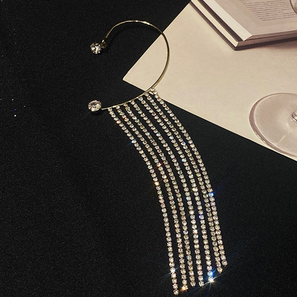 Fashionable And Simple Long Tassel Earrings Mostore.com