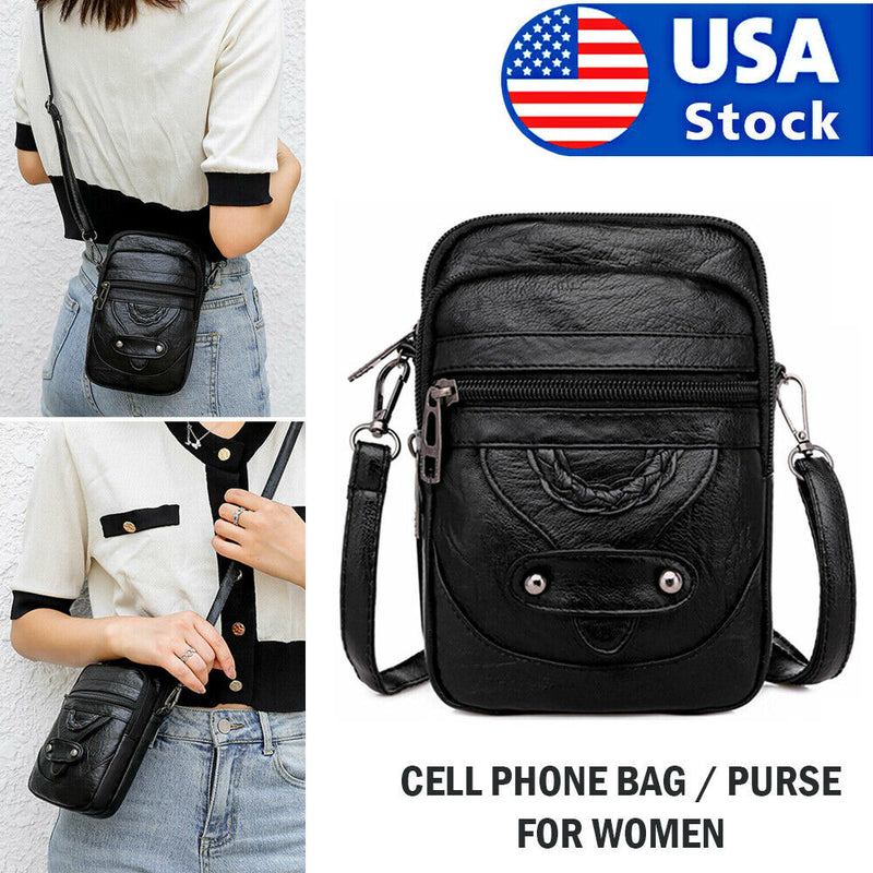 Small Cell Phone Purse Wallet Shoulder Bag Case Cross-body Pouch Handbag Women Mostore.com